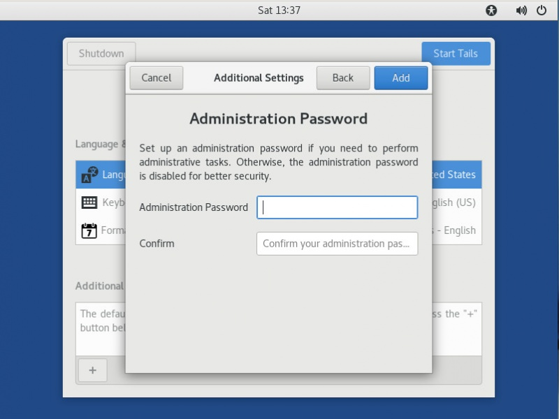 Set Admin Password